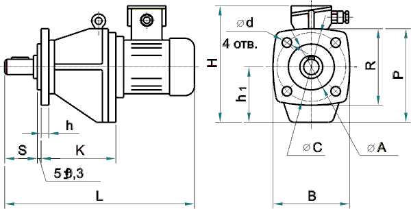 1МЦ2С 125 фланцевый